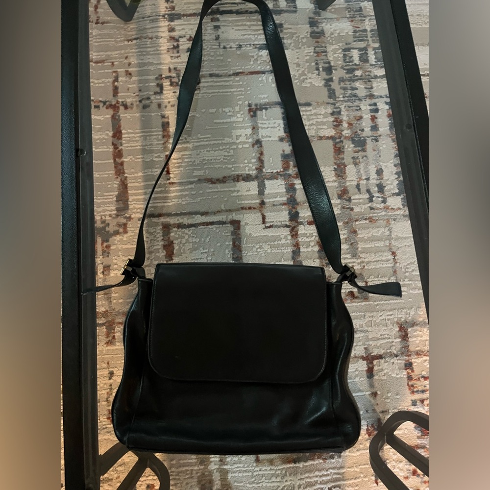 Tignanello Black Leather Handbag